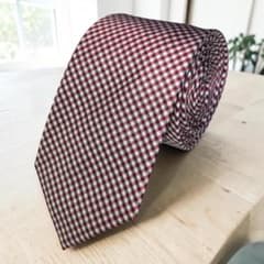 [Excellent Condition] Add elegance and color to your chest. LES MUES 100% Silk Check Tie