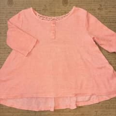 OLD NAVY オールドネイビー 背面レース装飾 七分袖 チュニック 110㎝のサムネイル