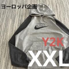 【レア・Y2K】ナイキ ヨーロッパ企画 ビッグロゴ スウェットパーカー XXL