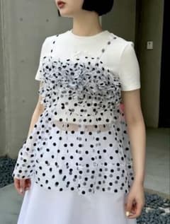 POPPY WAVE GATHERED PEPLUM BUSTIER DOT - メルカリ
