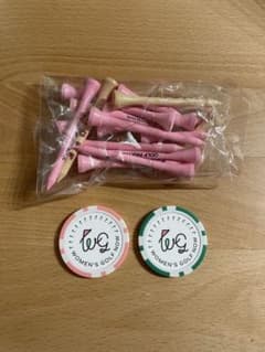 JGA Women’s Golf Now ゴルフマーカー2個＋木製ティーセットのサムネイル