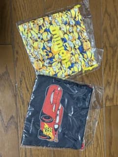 ミニオンズ＆カーズ 巾着袋セット 約15cm x 15cmのサムネイル