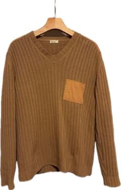 HELMUT LANG ブラウン ニットセーター M HELMUT LANG 本人期 ブラウン ニットセーター L - メルカリ