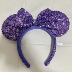 カチューシャ　紫　Disney スパンコールのサムネイル