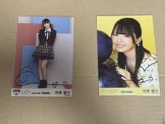 ≒JOY 市原愛弓 生写真 直筆サイン入り 2種セットのサムネイル