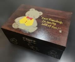希少 サンリオ ミスターベアーズドリーム 木製小物入れ 1985年製 昭和