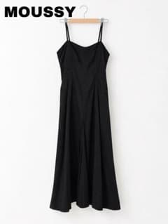 【MOUSSY】キャミワンピース ロング丈　blackのサムネイル