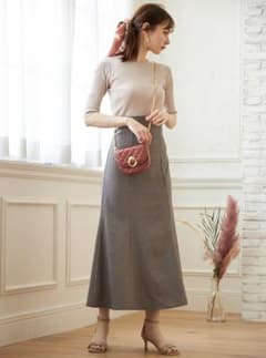 ✳新品タグ付き チェック×バックレースアップハイウエストマーメイドスカート✳のサムネイル