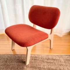 人気 リビングダイニング1人用チェア リラックスワイド オレンジ