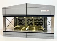 1/18展示2〜3台可・3面発光シンプルモダン・ディスプレーBOX/ネオジオラマ 1/18展示可能・3面照明スリットミラー・ディスプレーBOX / 2色LED30灯