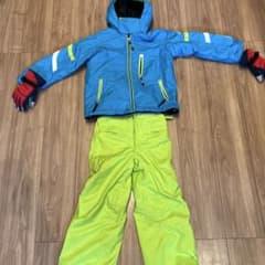 子ども用スキーウェアセット(上、下、手袋) 120センチ 状態良 - メルカリ