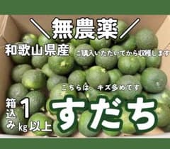 和歌山県産 無農薬 すだち 1kgのサムネイル