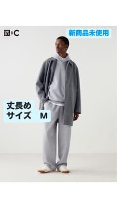 Ⓜ️ 【新品未使用】ユニクロC スウェットワイドパンツ 丈標準  GRAYのサムネイル