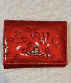 新品未使用❗️Vivienne Westwood 三つ折り財布 エナメル レッド