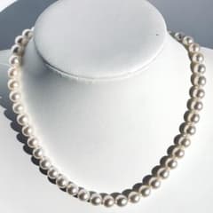 最高峰✨田崎真珠 大珠8mm アコヤ本真珠 ネックレス 照り/干渉色◎ 冠