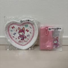 新品未開封 メゾピアノ 一番くじ ハート形トレイ メッシュ小物入れ ピンクのサムネイル