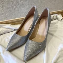 結婚式　ラメ　パンプスのサムネイル