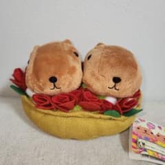 카피바라 씨 새끼 곰팡이 꽃 바구니 꽃다발 인형