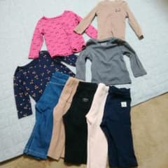 女の子80サイズ　まとめ売り　ロンT レギンスのサムネイル