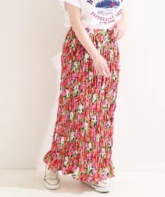 美品 B.C STOCK Gleamy/グリーミー フラワープリントスカートのサムネイル