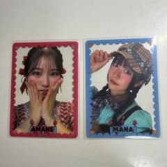 フルーツジッパー 月足天音と真中まなトレーディングカード 2枚セットのサムネイル