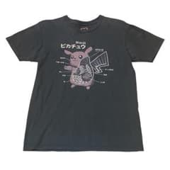 古着/M ピカチュウ 解剖図 Tシャツ BUSTED TEES ポケモン - メルカリ