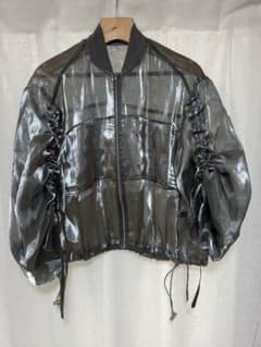 スコットクラブ vin シアー ブルゾン ma1 シルバー バルーン ギャザー 