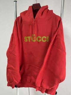 STUSSY パーカー赤 XL レア品STUCCI ビックサイズのサムネイル