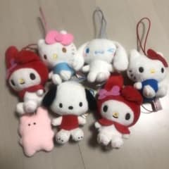7個セット　サンリオ　キティ　マイメロ　シナモロール　マスコット　キーホルダーのサムネイル