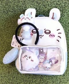 ちいかわパーク　モモンガ　お顔リュック　カチューシャ　ぷわころマスコット ちいかわパーク モモンガ お顔リュック カチューシャ ぷわころ