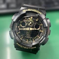 Gショック CASIO G-SHOCK GA-100CF 迷彩 アナデジのサムネイル