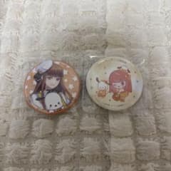カラフルピーチ　えとさん　サンリオコラボ　缶バッジのサムネイル
