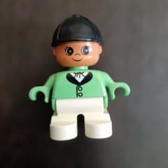 レゴデュプロ　フィグ　フィギュア　子供　女の子③ 帽子　レトロ