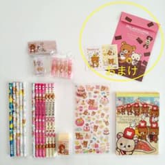 지금만 인하 [Rilakkuma] 메모장 연필 모자 지우개 씰