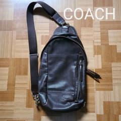 COACH♥コーチメンズボディバック/濃いブラウン明日24時迄限定のサムネイル