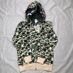 A BATHING APE シャークパーカー カモフラ 迷彩柄 Mのサムネイル