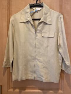 Mon Saluer ジップアップジャケット ベージュ L