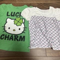 キッズ 半袖Tシャツ 2枚セット 女の子