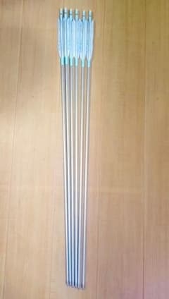弓道　矢　EASTON1913 ジュラルミン　ターキー 97cm　ほぼ未使用のサムネイル