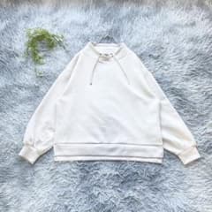 chocol raffine robe F 하이넥 탑스 긴팔 베이지
