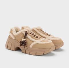 [完売]CK ベージュ 厚底スニーカーのサムネイル