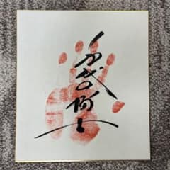 千代の富士 手形サイン色紙 - メルカリ