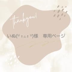 いぬ(ᐡ •͈ ·̫ •͈ ᐡ)様　専用ページのサムネイル