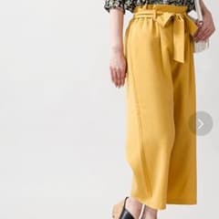 wego リボン ワイドパンツ イエローのサムネイル