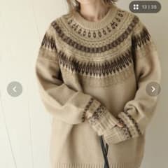 Chillfar チルファー ノルディック柄オーバーサイズニットのサムネイル