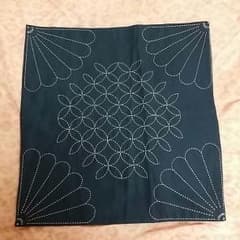 ハンドメイド　刺し子マルチマットのサムネイル