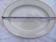 ノリタケ 7050 オーバルプレート ホワイト 金縁 大皿 約41㎝ - メルカリ