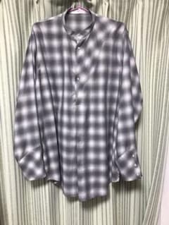 made by filum Stand Collar オンブレチェックシャツのサムネイル