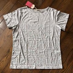 TOPVALU 半袖Tシャツ グレー 花柄のサムネイル