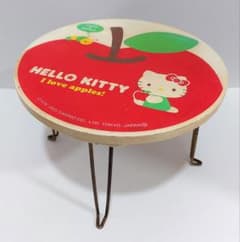 レトロ サンリオ キティ ハローキティ ミニテーブル リンゴ - メルカリ